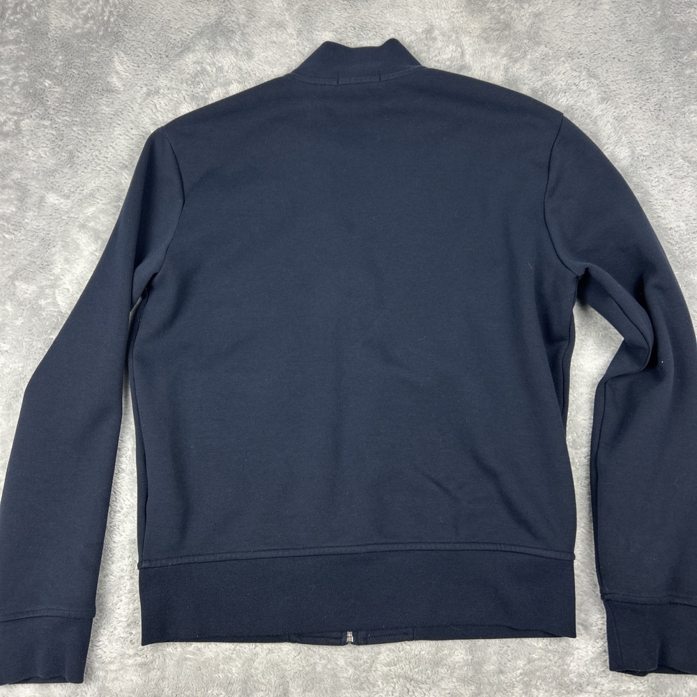Polo Ralph Lauren Men's M Jacket Sweatshirt Blue Full Zip Pony Pockets Preppy - Picture 6 of 8